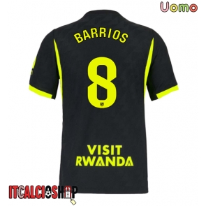 Atletico Madrid Pablo Barrios #8 Seconda Maglia 2026-27 Manica Corta